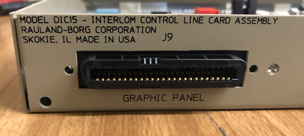 RAULAND DIC15 INTERCOM CONTROL CARD