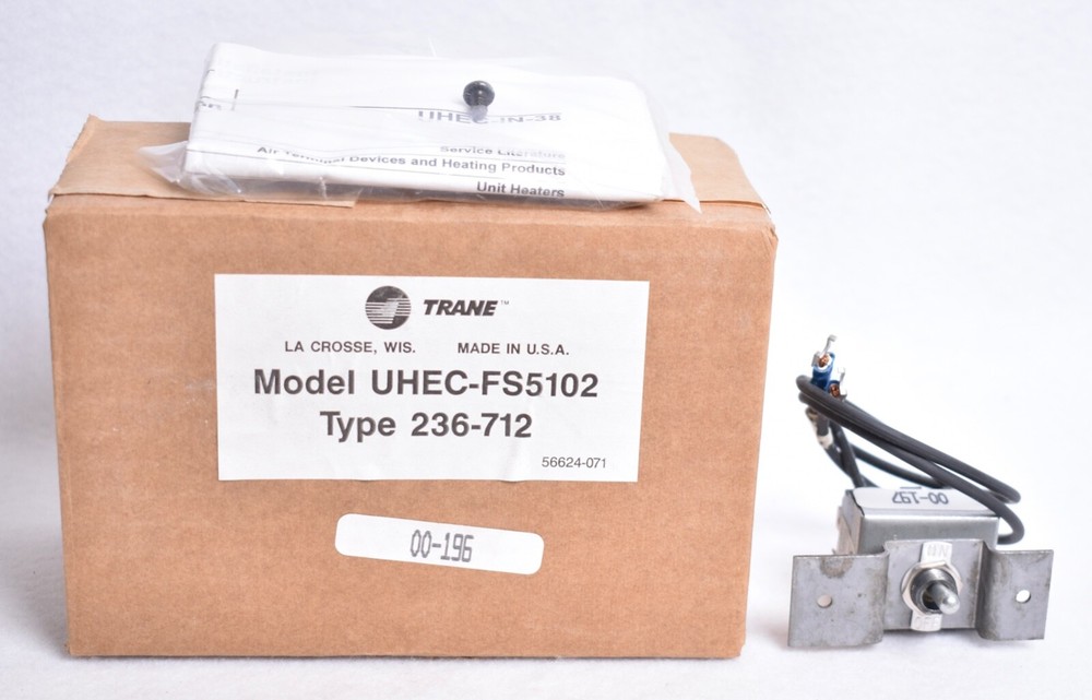 Trane Manual Fan Two Position Toggle Switch UHEC-FS5102
