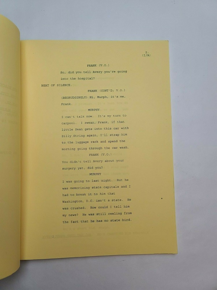 MURPHY BROWN / Norm Gunzenhauser 1997 TV Script, "Operation: Murphy Brown"