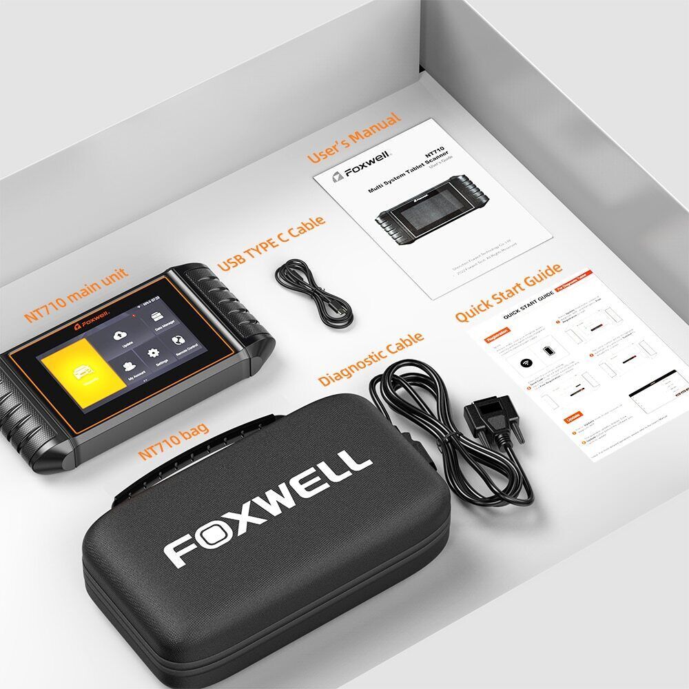FOXWELL NT710 For MB BENZ Bidirectional Car OBD2 Scanner Diagnostic ECU Coding