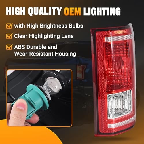 Tail Lights Assembly Compatible with 2015 2016 2015-2017 Right Passenger Side