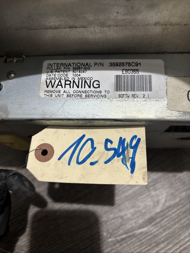 2007 International 9400 Speedometer Cluster