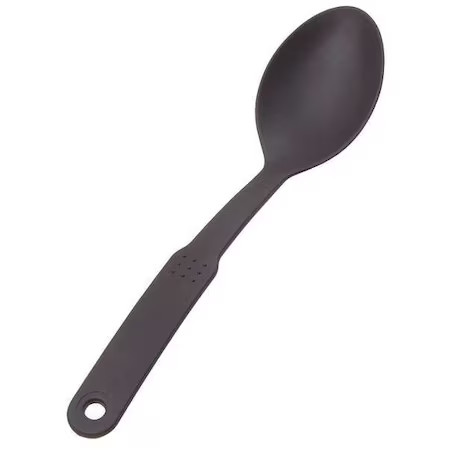 Crestware Ny8 Solid Serving Spoon, Black, 12 In. L