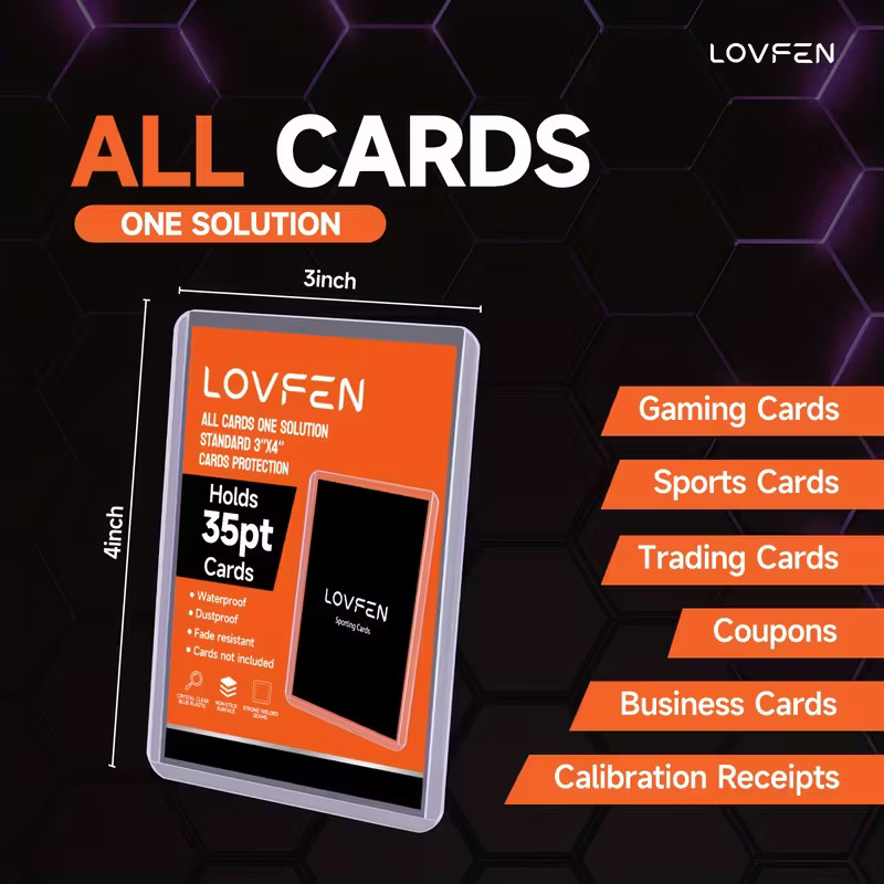 100ct Top Loader LOVFEN 3 "X 4" TCG Protective Case