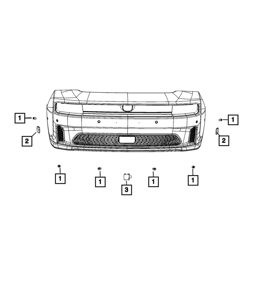 Genuine Mopar Long Range Radar 04672966AI