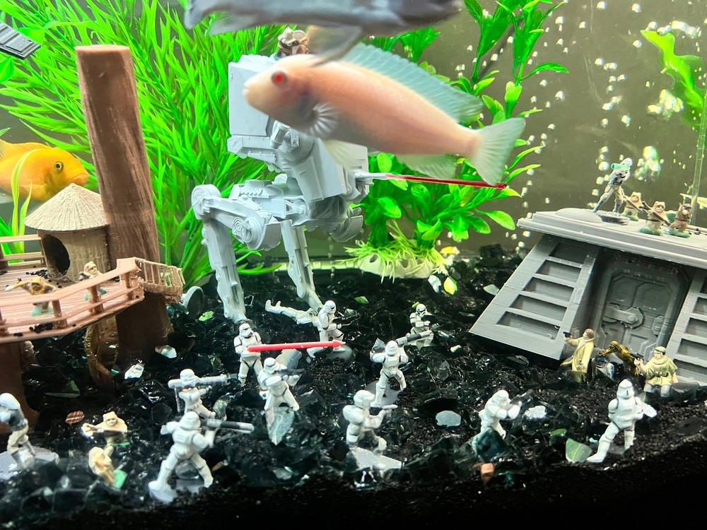 Star Wars Aquarium Decor (Endor Themed)