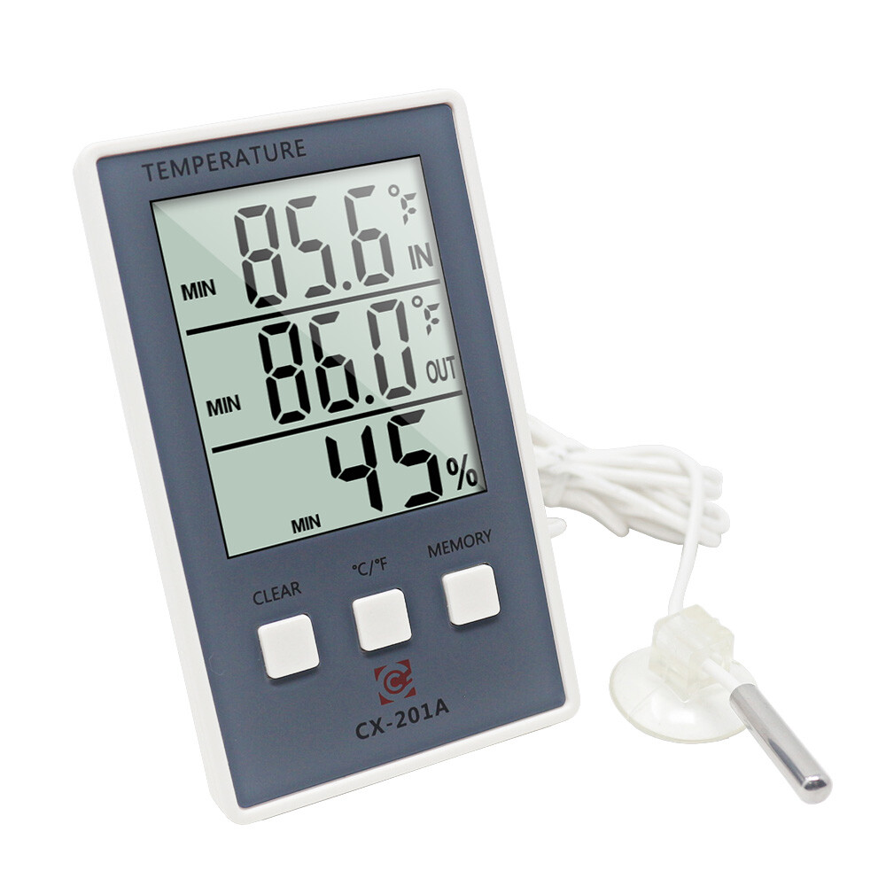 LCD Digital Thermometer Hygrometer Temp Humidity Meter Indoor Sensor -50~70C ABS