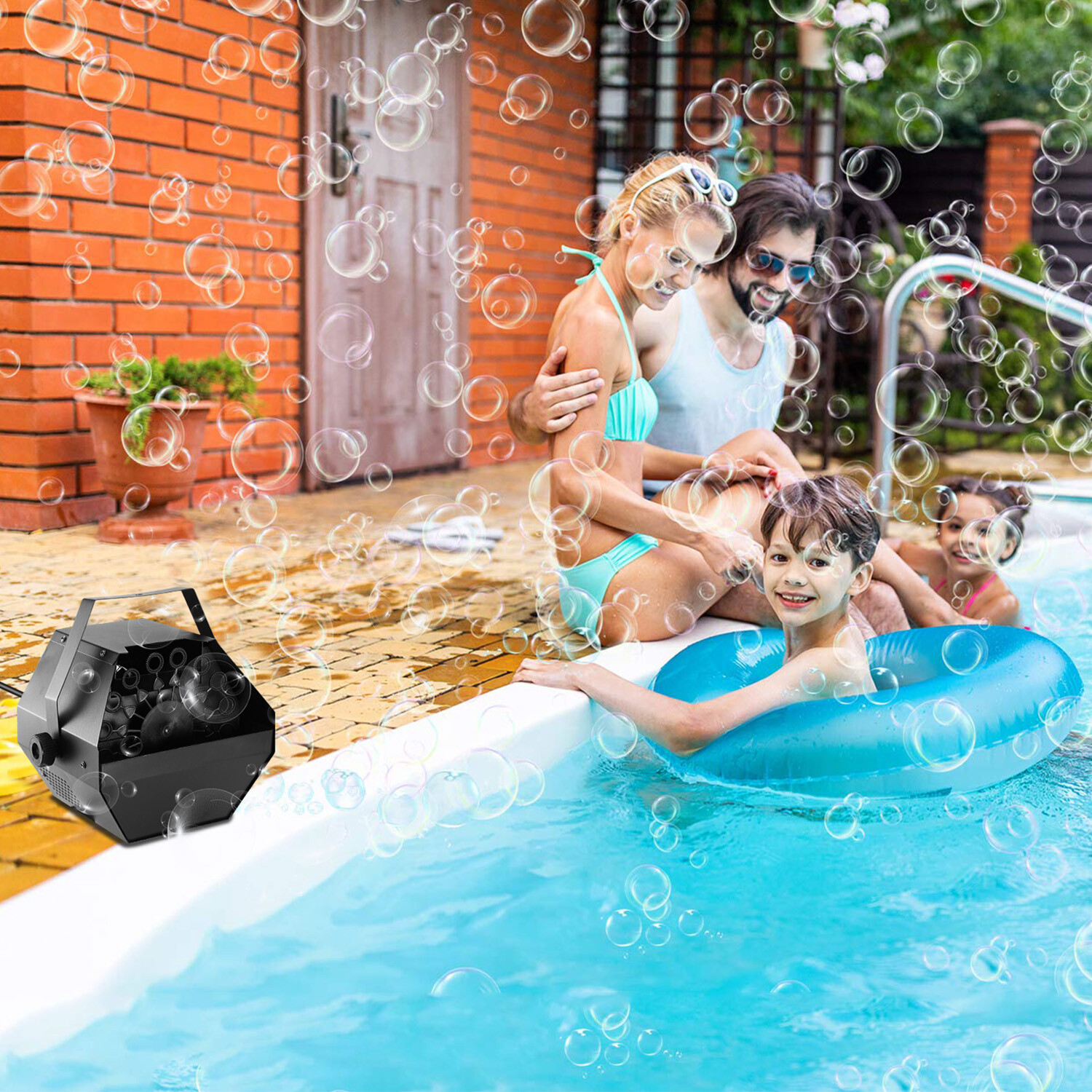 Automatic Bubble Machine Maker Auto Blower DJ Party Stage 5000+ Bubbles /Minute