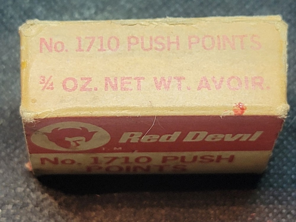 RED DEVIL No. 1710 PUSH POINTS ( box only) TM