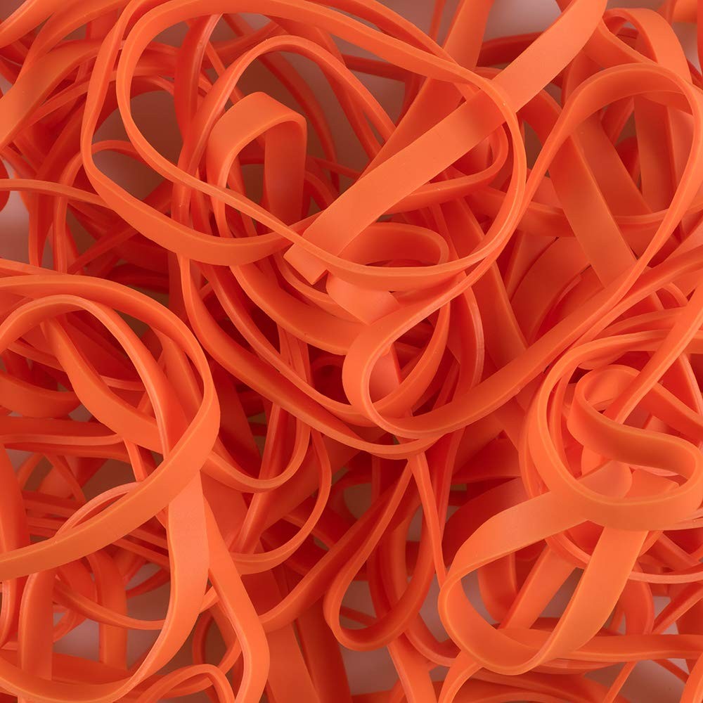 JAM PAPER Durable Rubber Bands - Size 64 - Orange 64,