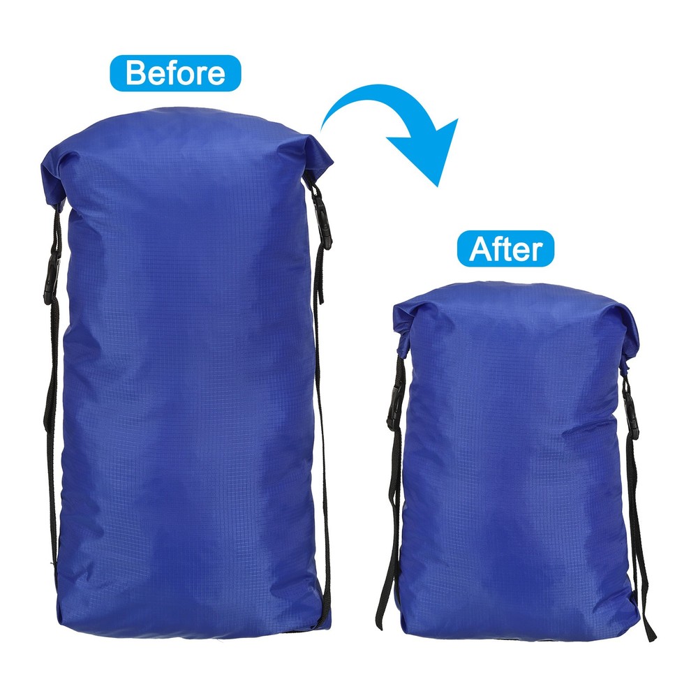 Compression Stuff Sack, S Waterproof Sleeping Bag Storage Sack, Blue