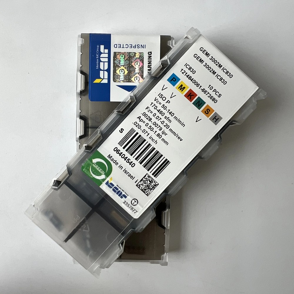 ISCAR / GEMI3002M IC830 / Industrial indexable Carbide Inserts 10 Pcs