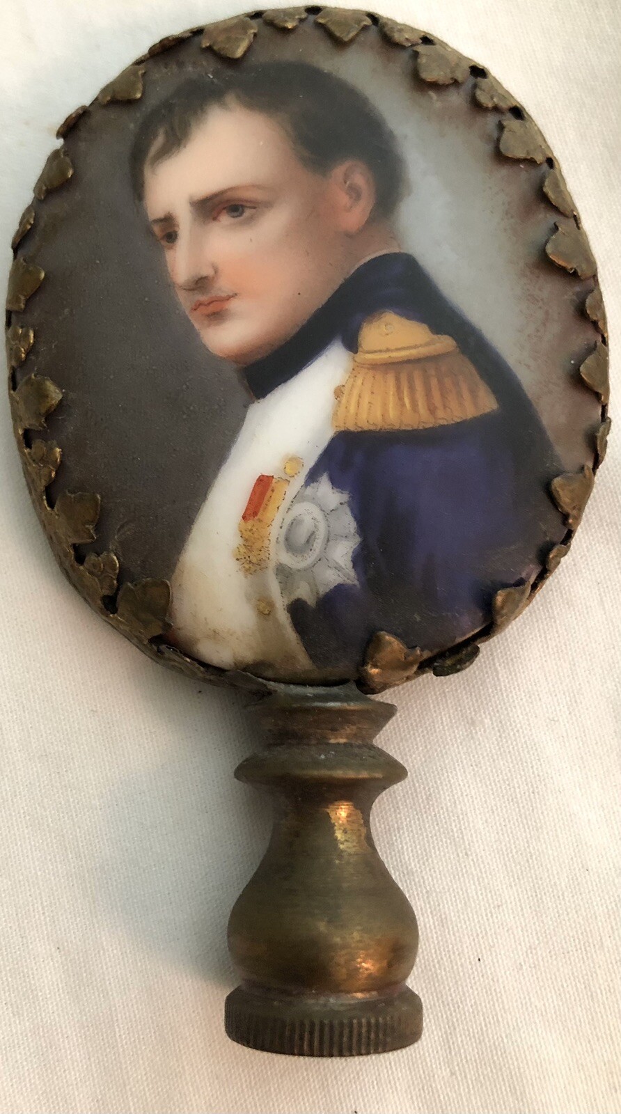 Porcelains Two Separate In Lamp Finial/Napoleon & Josephine Vintage