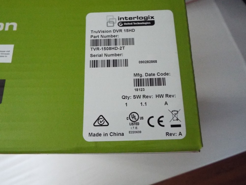 Interlogix TruVision TVR-1508HD-2T