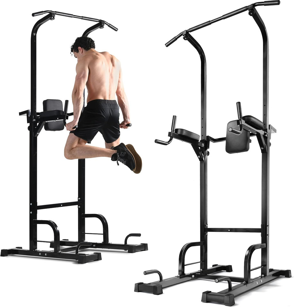 Pull up Bar Free Standing - Power Tower, Multi-Functional Pullup Dip Station, Ca