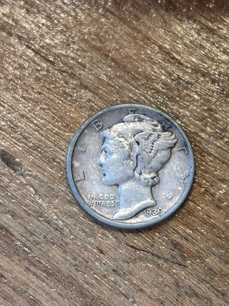1939 Mercury Dime XF