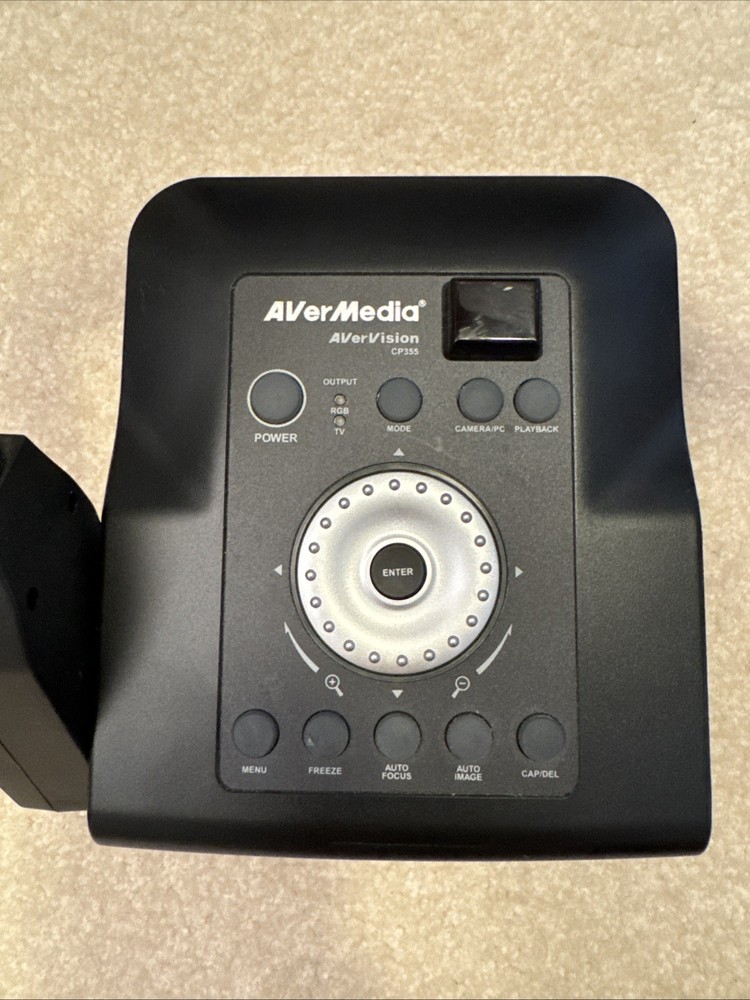 AverVision CP355 Document Camera USB 2.0 w/Adapter, Remote, Cables Works Great!