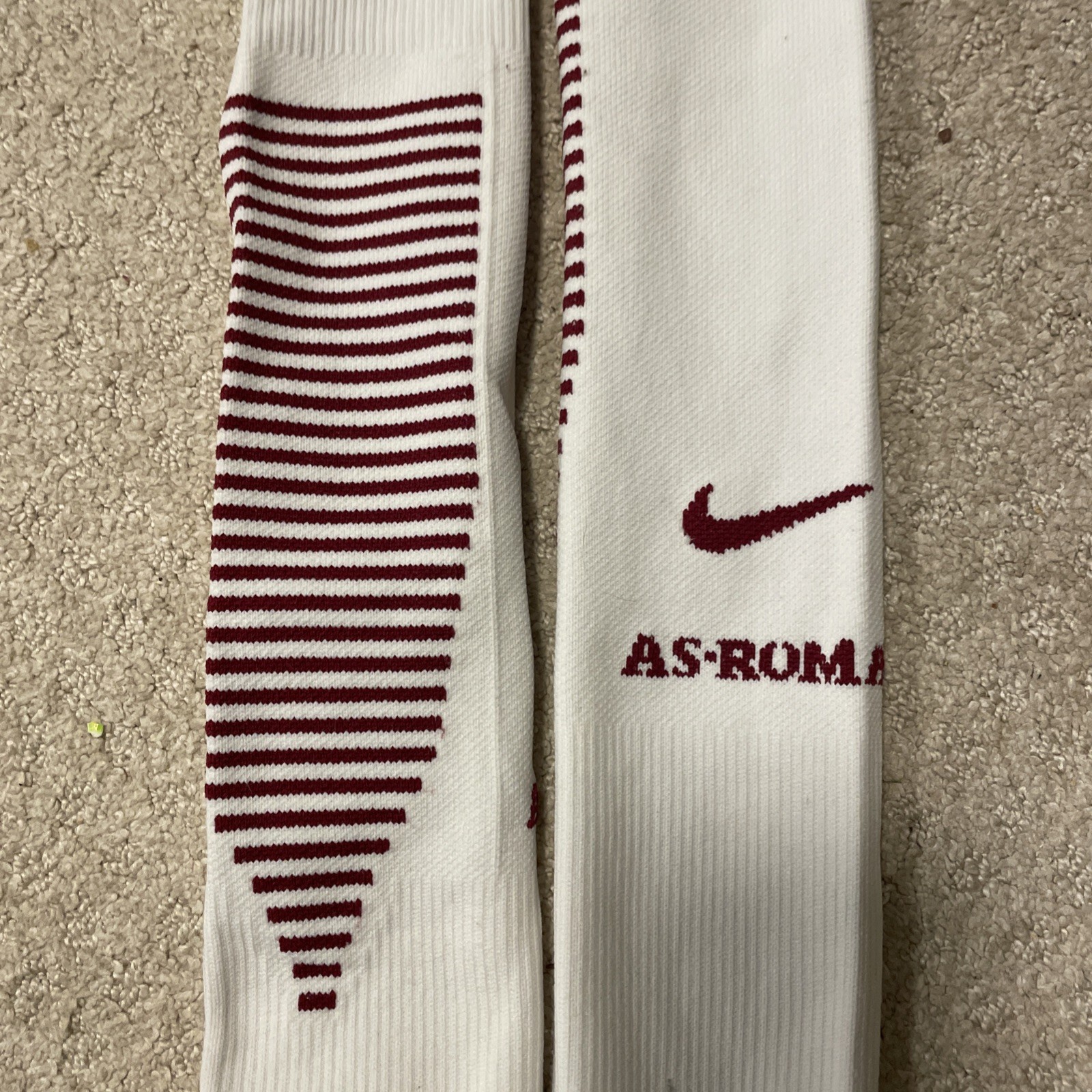 NIKE AS Roma Soccer Socks Football – WHite XL