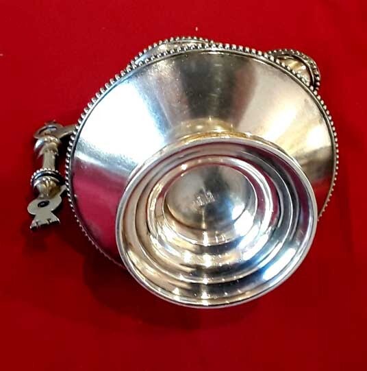RUSSIAN SOLID SILVER CREAMER I. KHLEBNIKOV , 1887