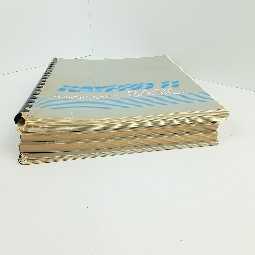 Lot of 4 KAYPRO II Users Guide Manuals Microsoft Basic S-Basic Select Profitplan