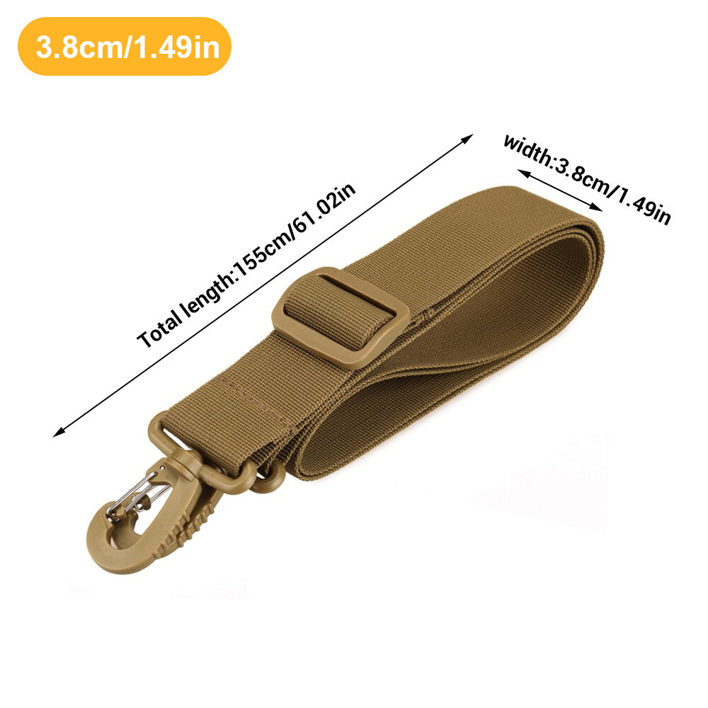 Tactical Shoulder Strap 61.02*1.49in Nylon Adjustable Replacement Straps Durable