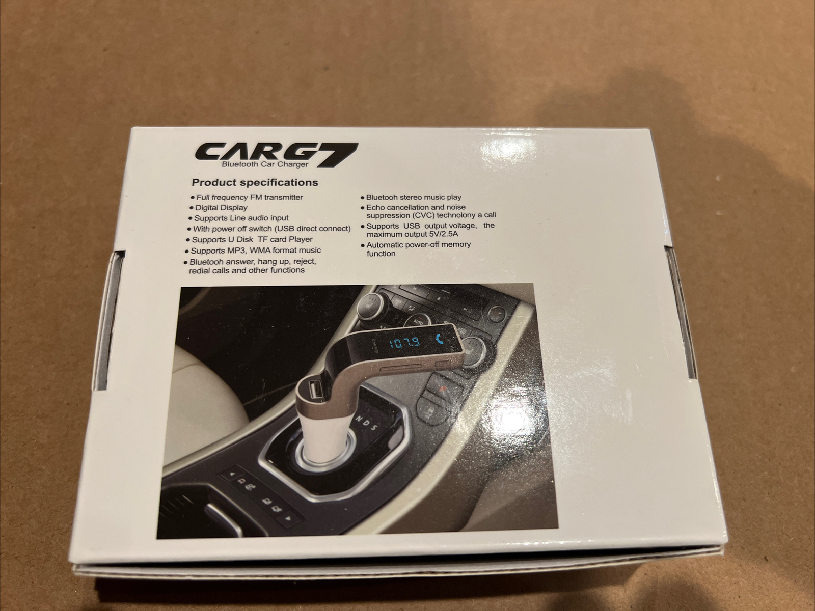 CARG7 Bluetooth Car Kit FM Transmitter MP3 Music Player SD USB Charger