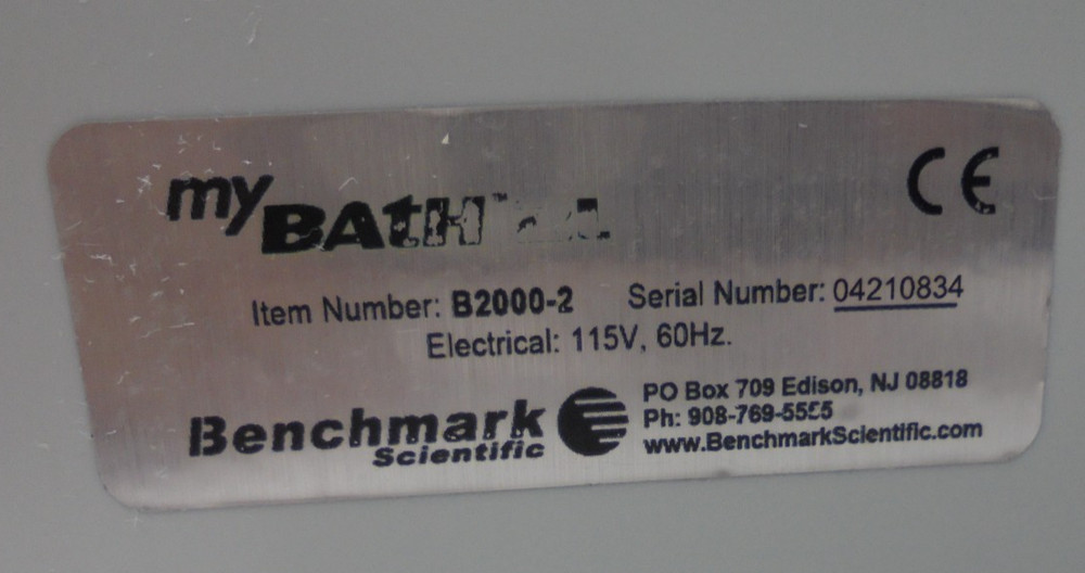 Benchmark B2000-2 myBath 2L Water Bath