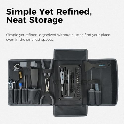 3D Printer Tools Kit, 74 Pcs 3D Printing Tool Wrap Kit