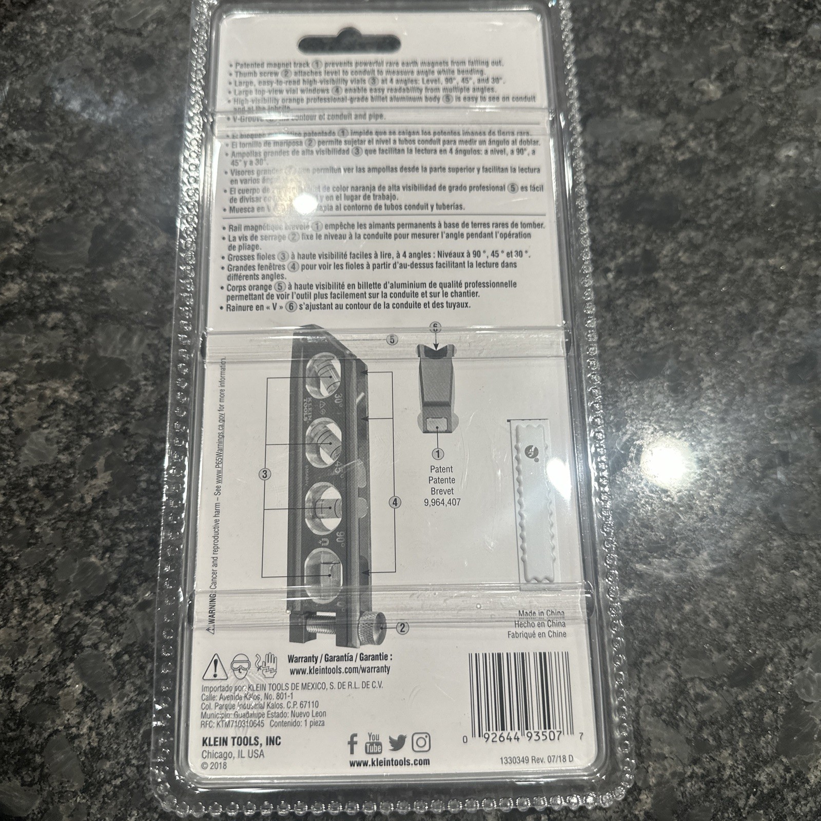 Klein Tools ACCU-BEND Magnetic Level - 4 Vial (935AB4V) FREESHIP⭐️