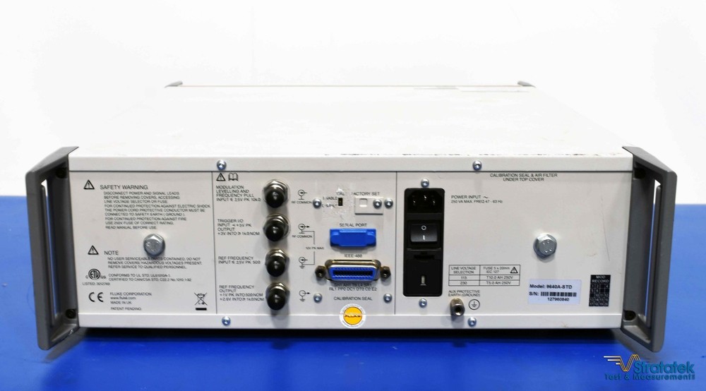 Fluke 9640A RF Reference Source 4 GHz RF Calibrator