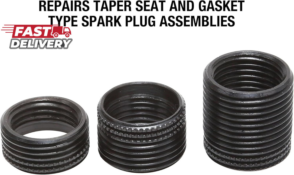 OEMTOOLS 25648 Fix-A-Thread Spark Plug Saver Inserts, Metric, M14 - 1.25, Socket