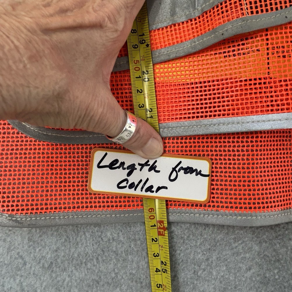 High Visibility Reflective Road Work Construction Mesh Safety Vest Hook & Loop