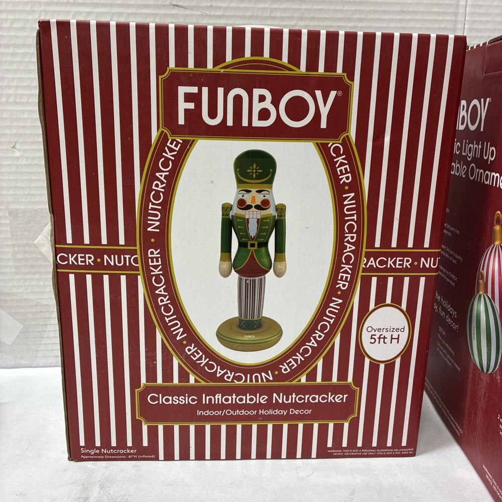 FUNBOY Classic Inflatable Nutcracker 5ft H