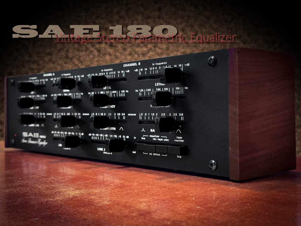 SAE 180 🌈RaRe🌈 Vintage Stereo Parametric Equalizer