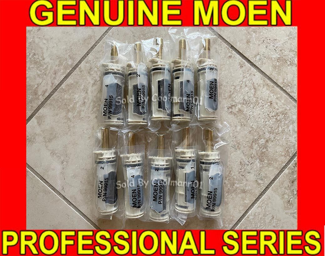 10 NEW! GENUINE MOEN 1222/1222B POSI-TEMP Shower Cartridge LOT OEM 158085/84 USA