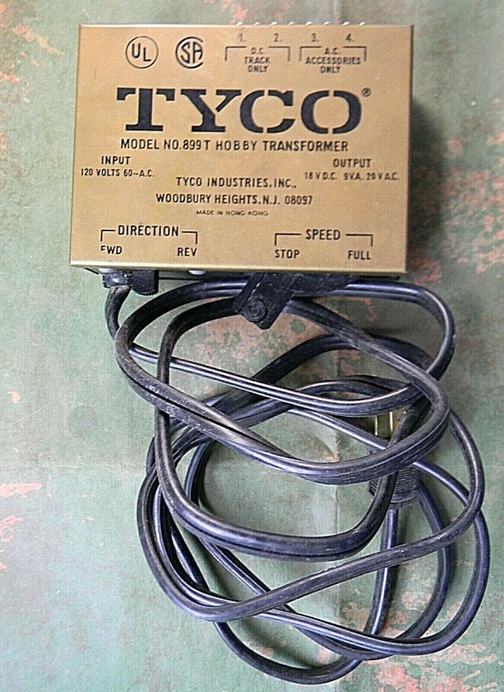 Tyco Train Controller Transformer #899T Output: 18VDC - 20VAC - HO & N