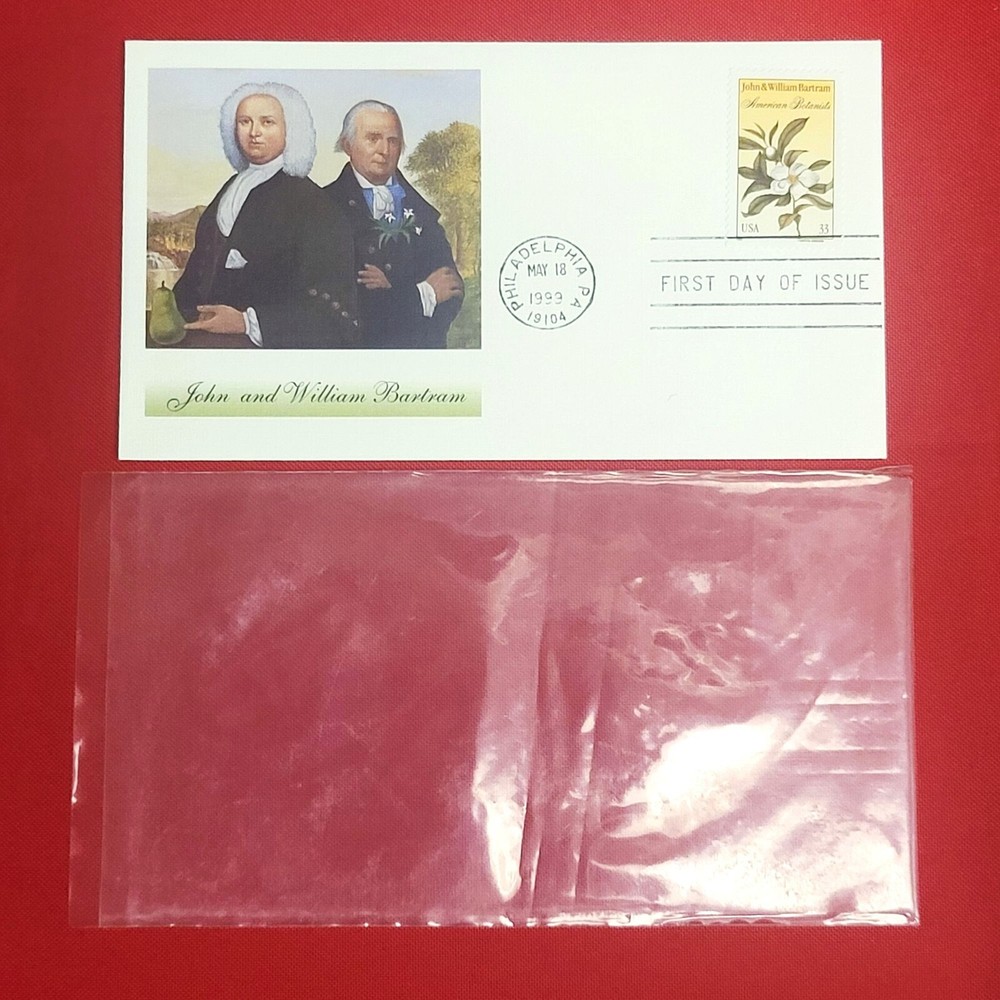 First Day of Issue John and William Bartram Stamp Cache Envelope
