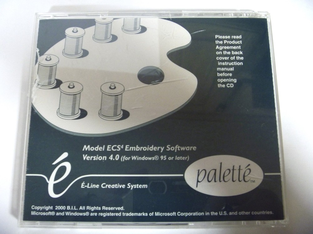 Palette E-Line Creative System UPGRADE to Version 4.0 Software CD-ROM ***READ***