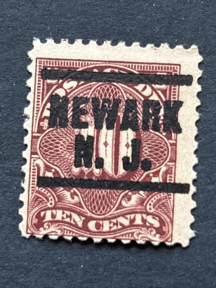 55875 US Stamp Classic Due Sc#J65 10c Nice MNHOG Rare Precancel Newark NJ SP*