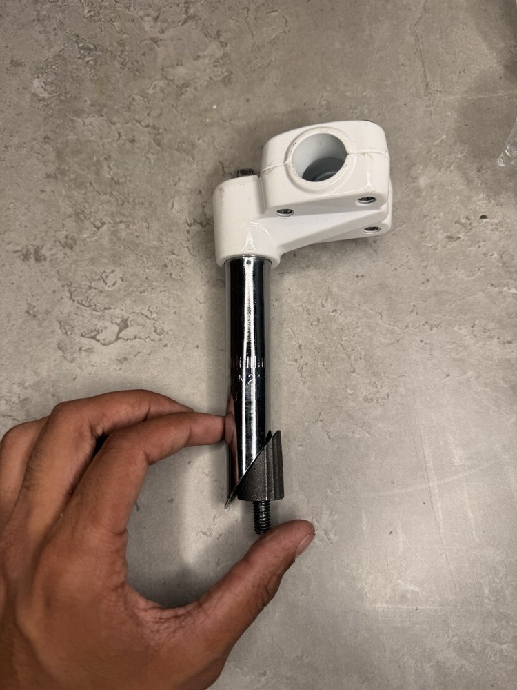 BMX 1" QUILL STEM White