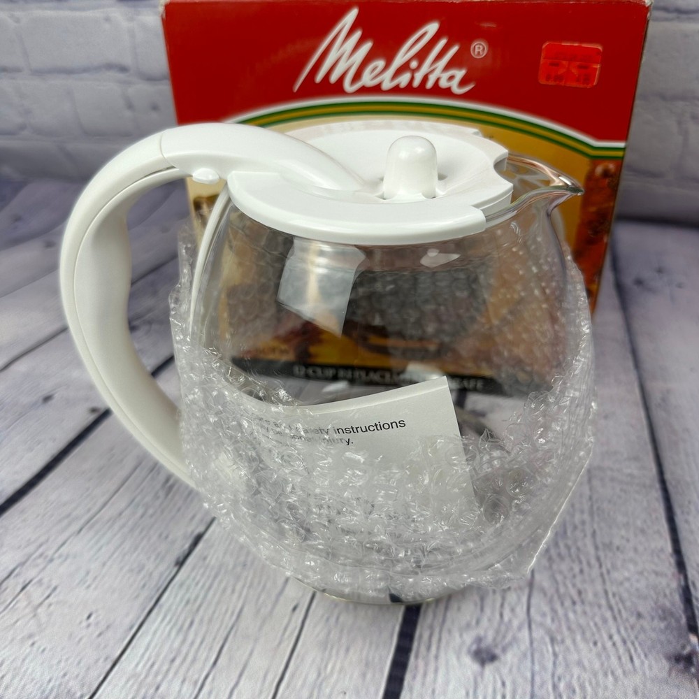 NEW Melitta Fast Brew Replacement Carafe White NOS 2001