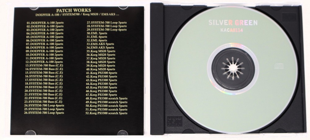 Kaeru Cafe Silver Green / Patch Works Sample Library/Sound Library/Sampling CD