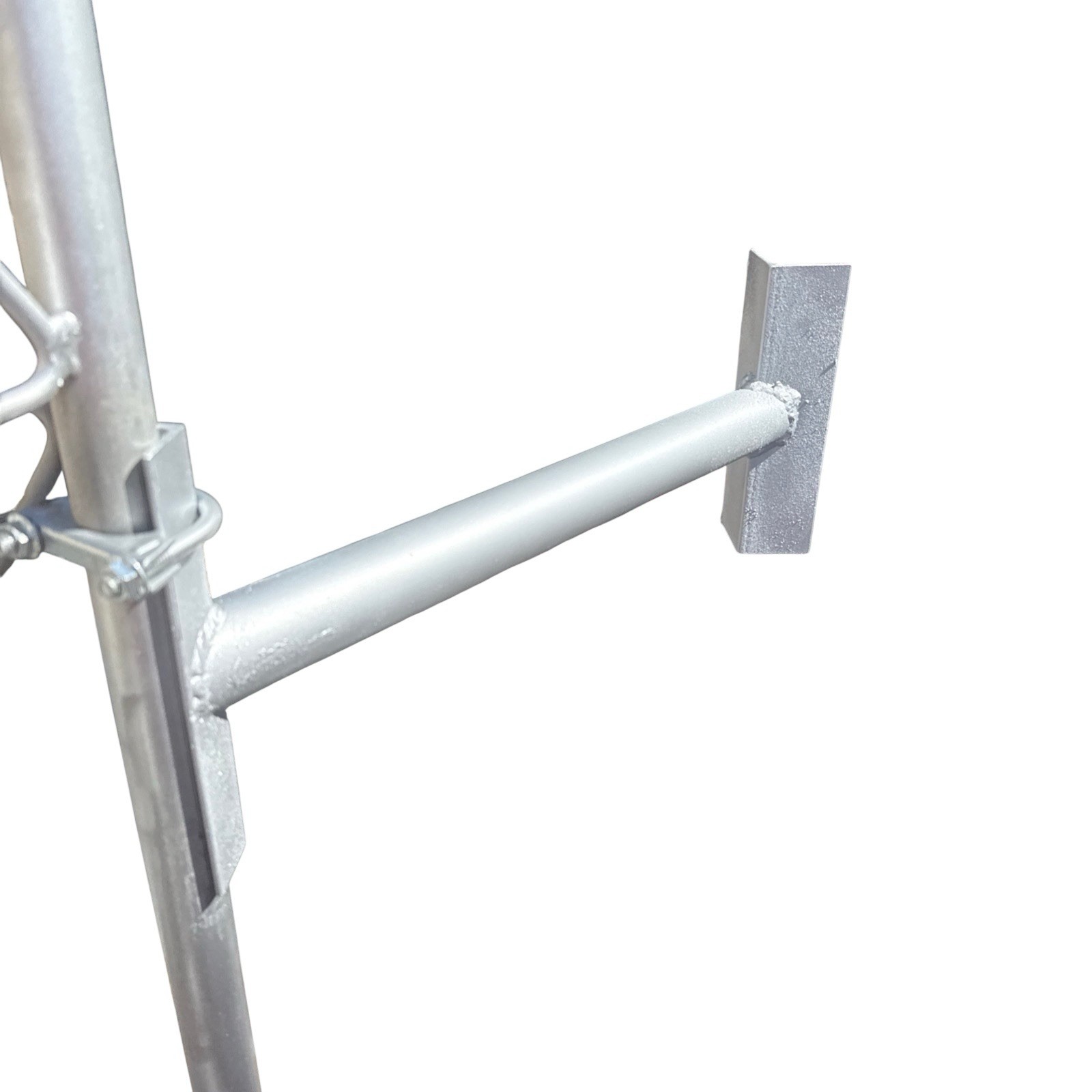 Antenna tower side arm standoff 18 inches from tower