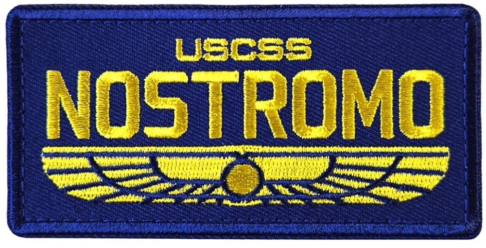 USCSS Nostromo Crew Wings Embroidered Patch | 2PC HOOK BACKING 4"x2"