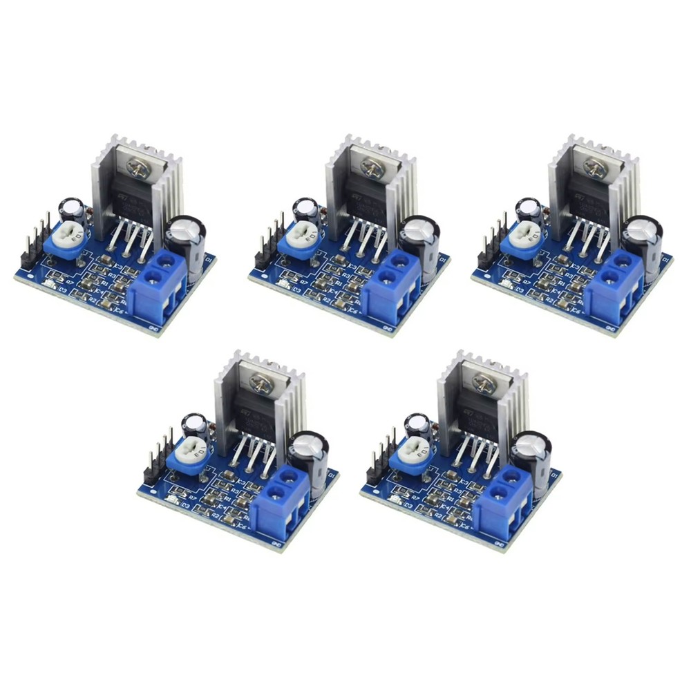 5Pcs Power Amplifier Board Module 18W Mono 6-12V with Adjustable Volume Control