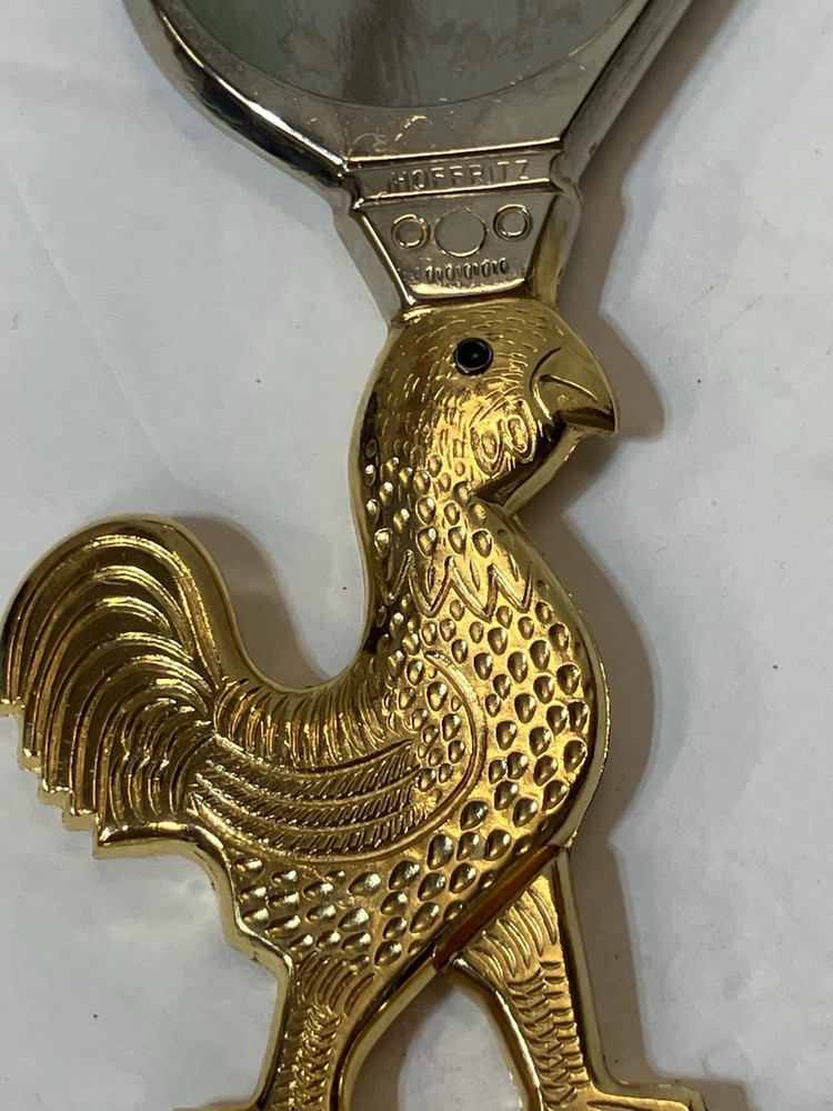 Brass Chicken Cigar Cutting Scissors Hoffritz Germany