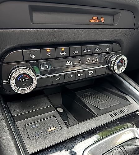 Bling Climate Control AC Button Bling Crystal Shiny Accessory Interior Large