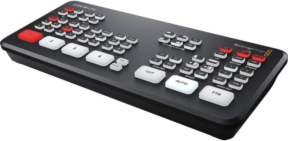Compact 4-Camera HDMI Live Stream Switcher - Professional Quality Transitions