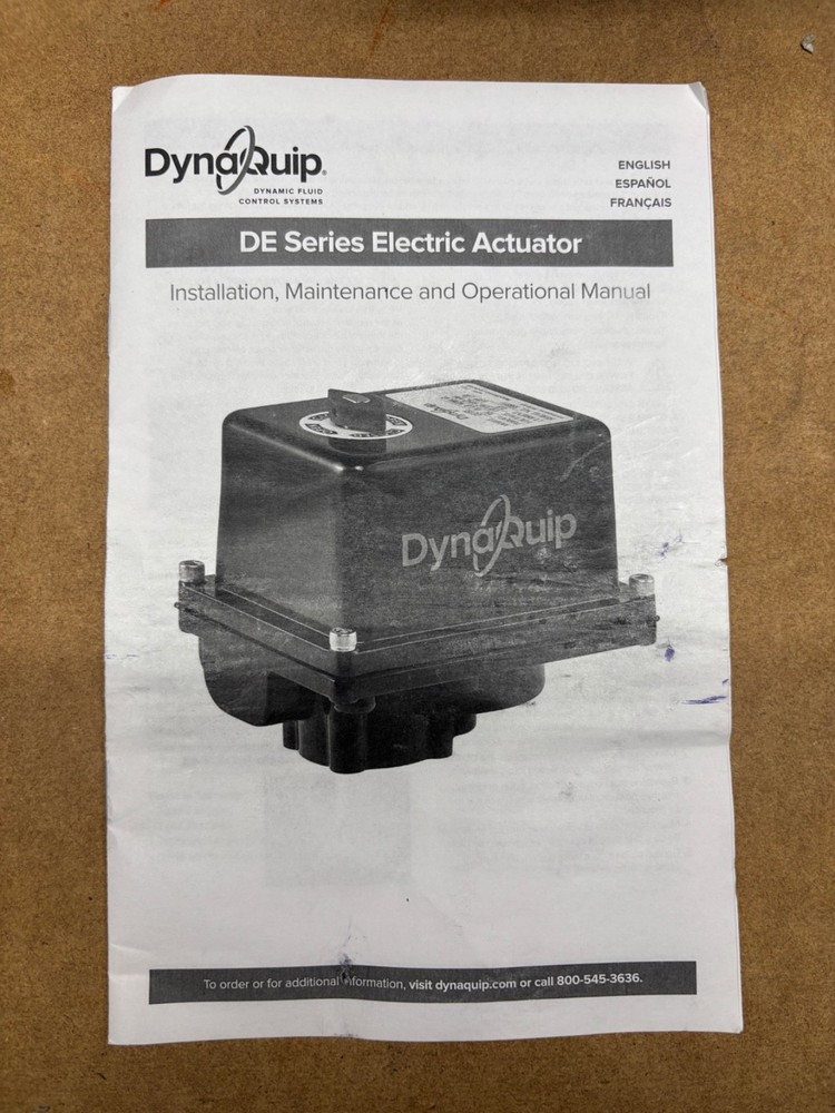 dynaquip DE153 electric actuator