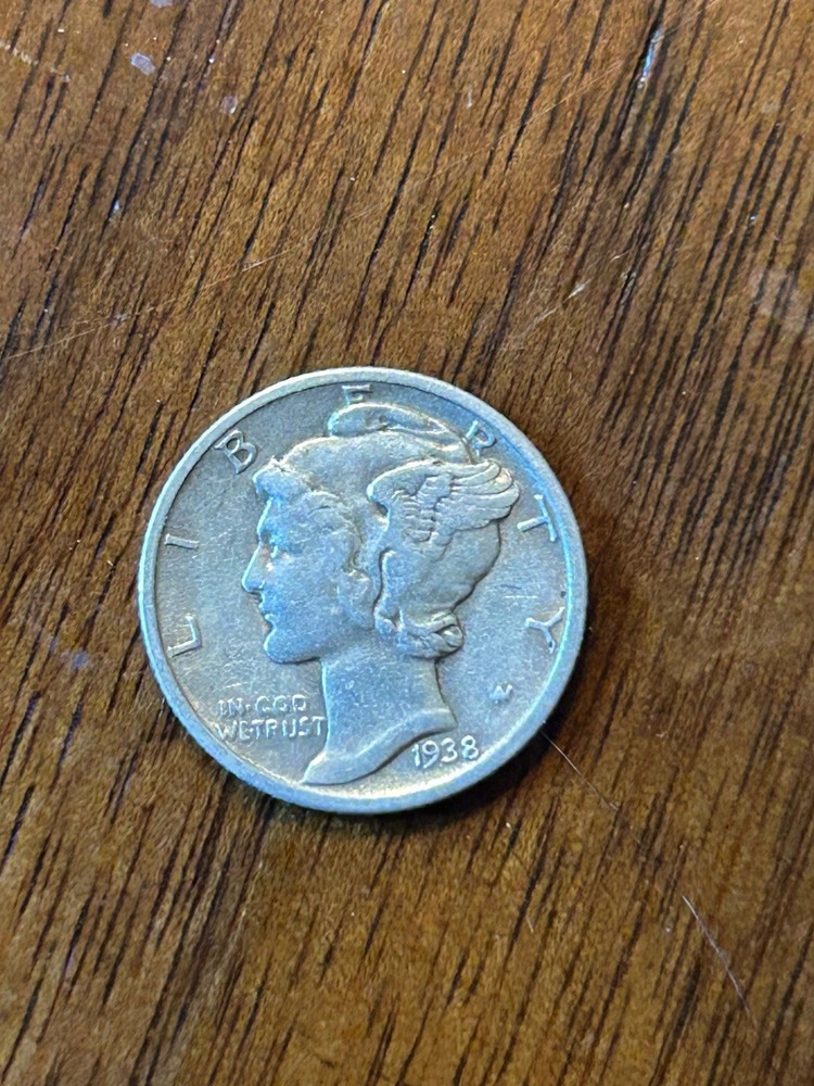 1938 Mercury Dime VF